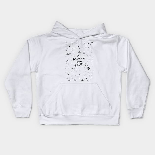 Magic Shop - I do believe your galaxy [inverted] Kids Hoodie by clairelions